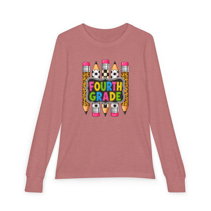 Fourth Grade Pencils Youth Long Sleeve Tee