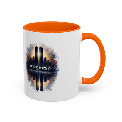 Never Forget 9/11 Memorial Accent Coffee Mug (11/15oz)