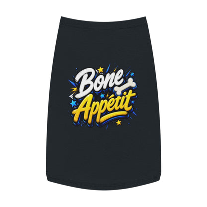 Pet Tank Top — "Bone Appétit" Graphic Dog Tank
