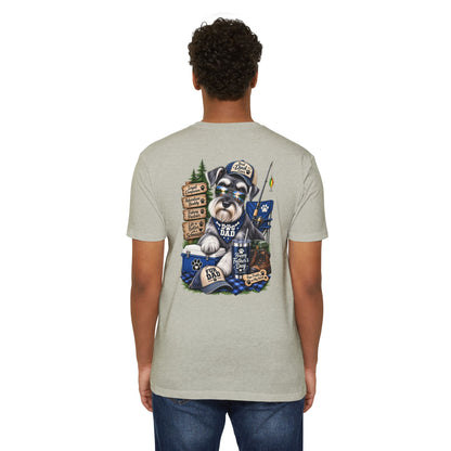 Schnauzer Dad T-Shirt – Fishing & Camping Dad Graphic Tee