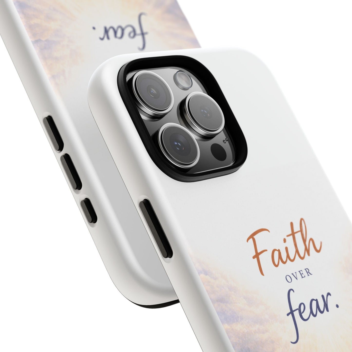 Faith Over Fear Phone Case — Inspirational Christian iPhone Cover