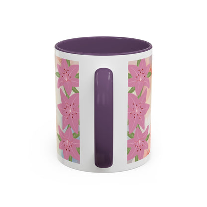 Mom Acronym Coffee Mug — "MOM: Magical • One-of-a-Kind • Motivator" Floral Accent
