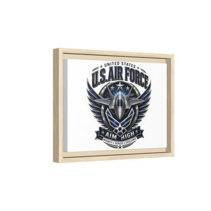 U.S. Air Force 'Aim High' Framed Canvas Print