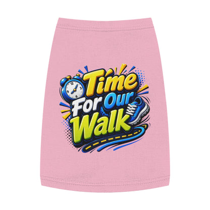 Pet Tank Top — "Time For Our Walk" Cute Dog Walking Shirt