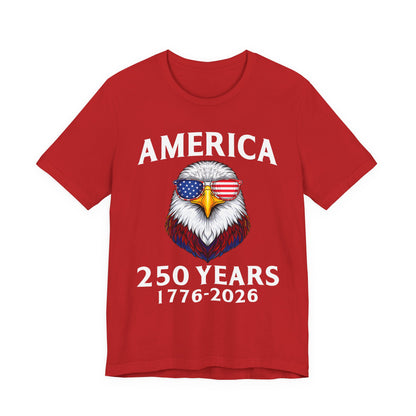 America 250 Years Tee — Patriotic Bald Eagle 1776-2026 T-Shirt