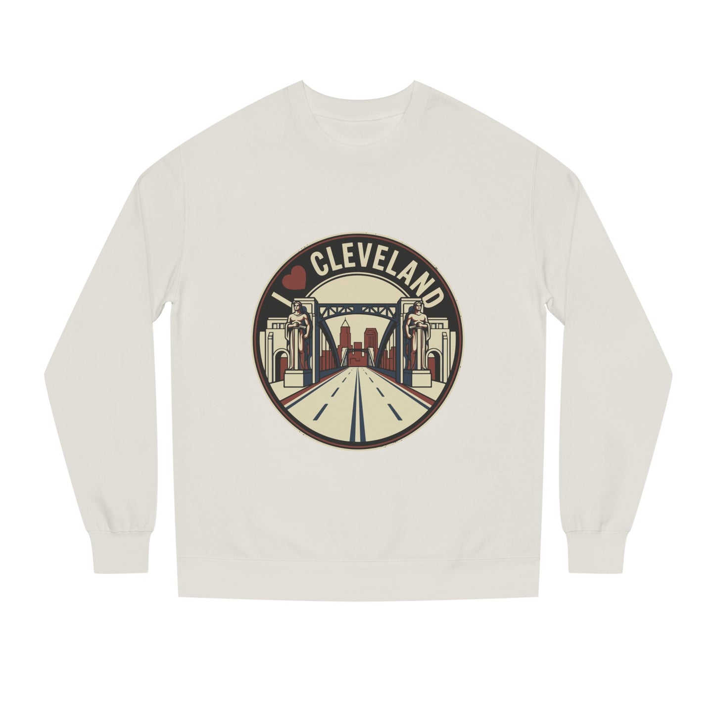 Cleveland Skyline Sweatshirt — I  Cleveland Retro City Crewneck