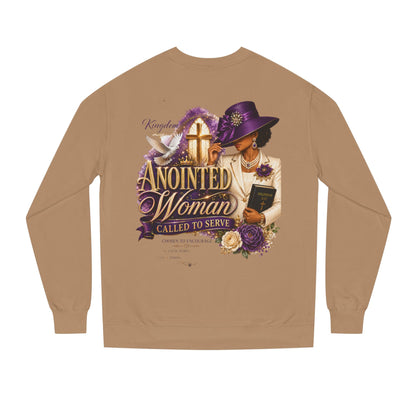 Anointed Woman Crewneck Sweatshirt — Called to Serve Gospel Graphic