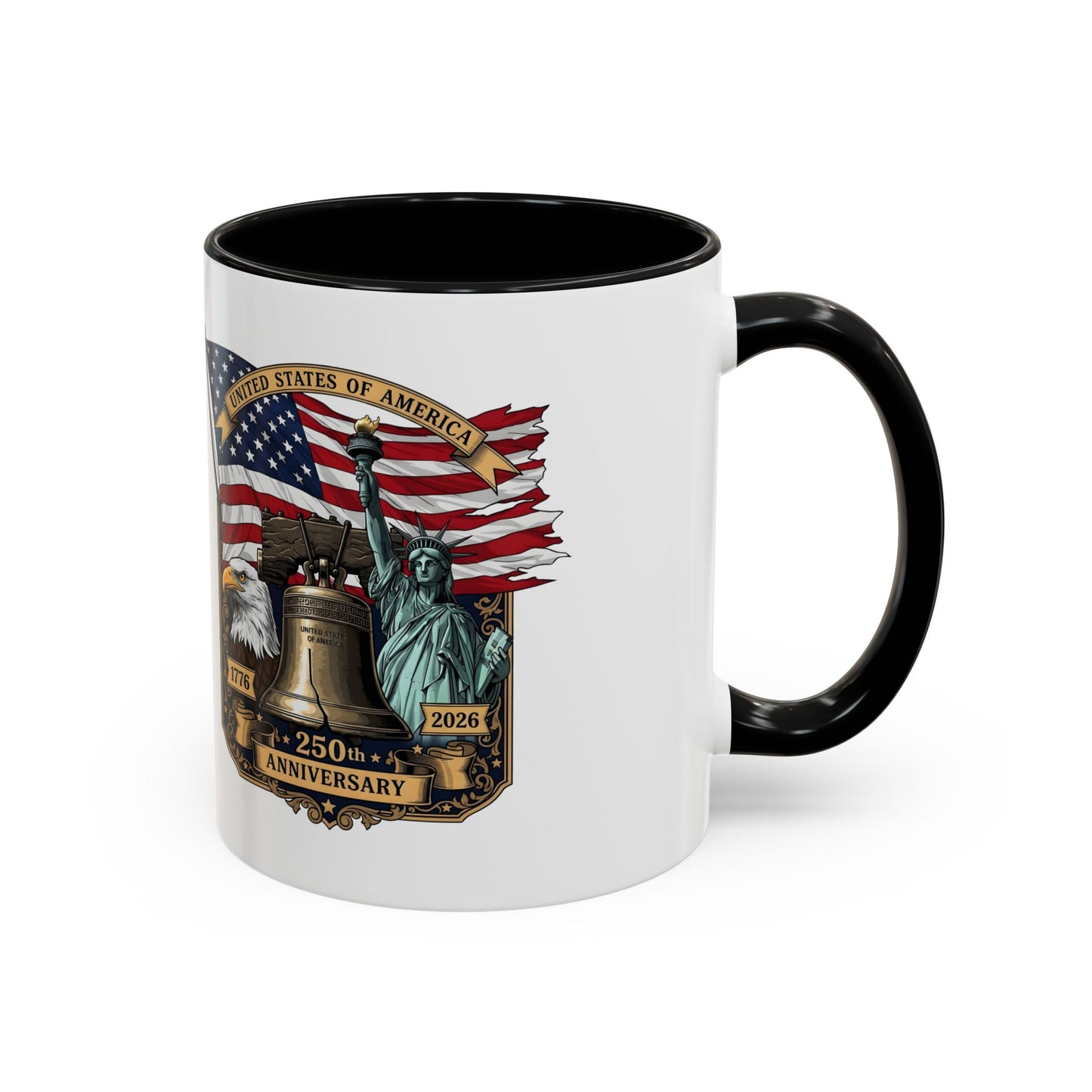 Liberty Anniversary Coffee Mug — 250th USA Celebration Accent Mug