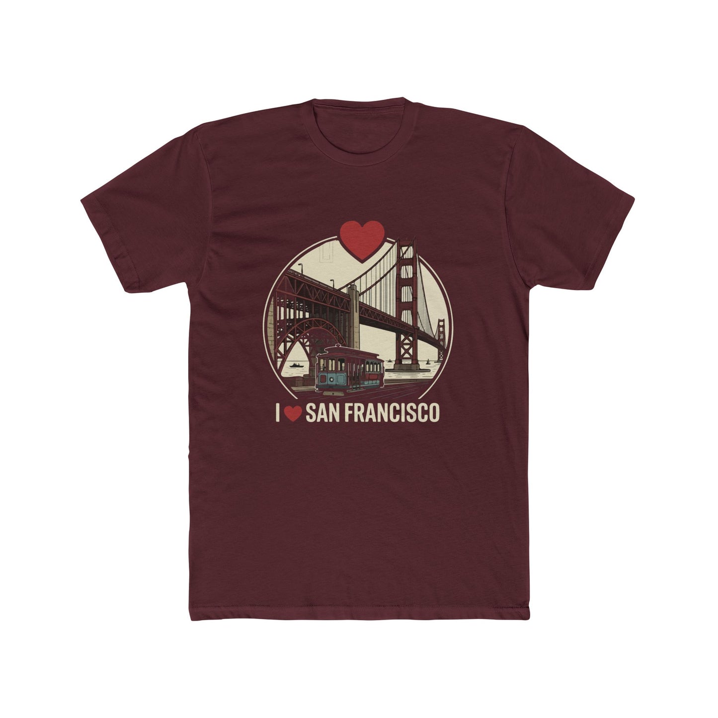 San Francisco Tee — I  San Francisco Golden Gate Bridge T‑Shirt