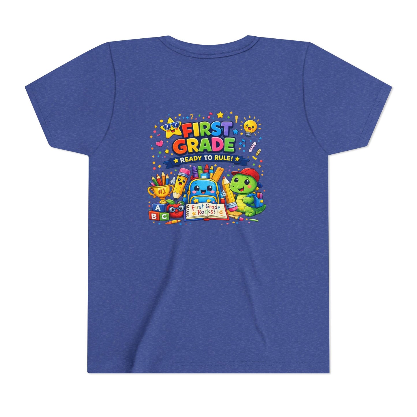 First Grade Youth T‑Shirt – "First Grade Ready to Rule" Cute Back-to-School Tee