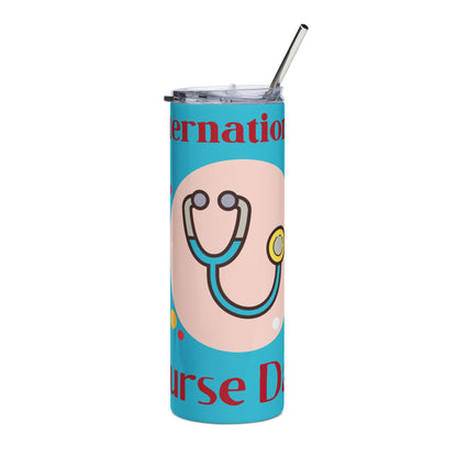 20oz Nurse Tumbler — "Thanks Nurse!" International Nurse Day Stainless Steel Travel Cup