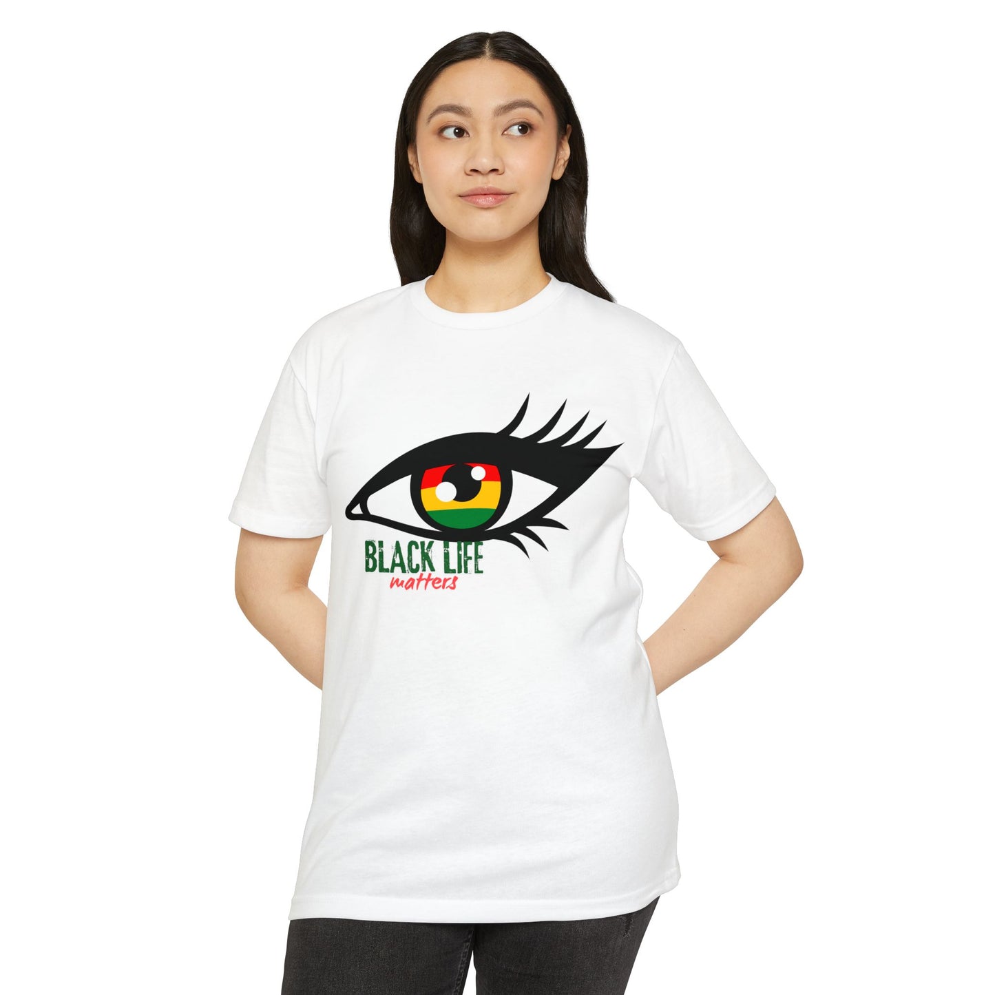 Black Life Matters Eye T-Shirt — Afrocentric RBG Pride Graphic Tee