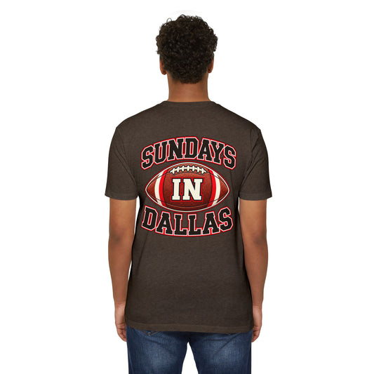 Sundays in Dallas Football T-Shirt