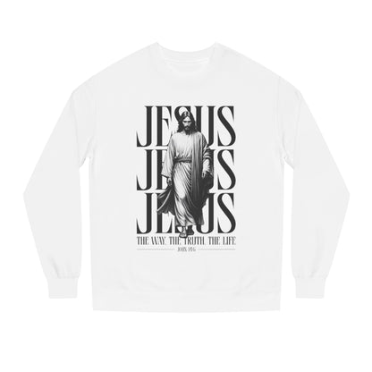 Jesus Crewneck Sweatshirt – The Way The Truth The Life Graphic