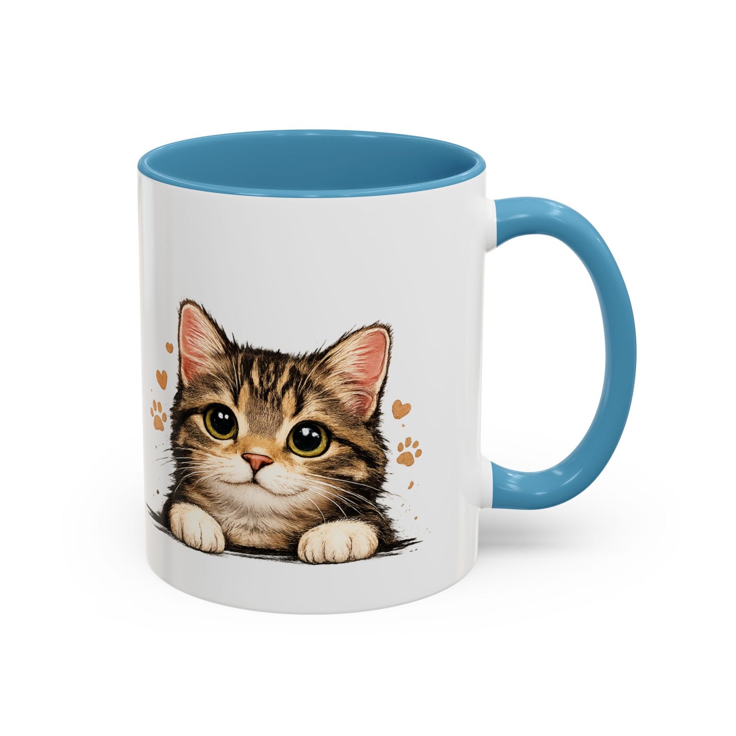 Cat Mug — "Crazy Cat Lady" Cute Kitten Accent Coffee Mug (11/15 oz)