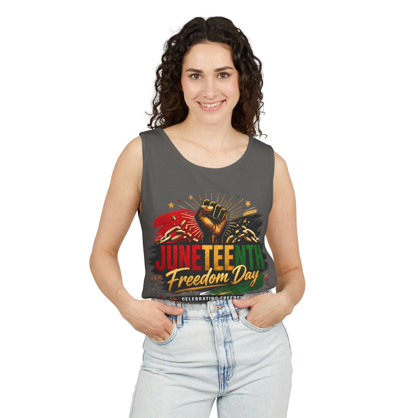 Juneteenth Freedom Day Tank Top — Celebrating Freedom Graphic