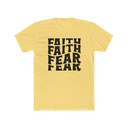 Faith Over Fear T‑Shirt — Bold Retro Typography Spiritual Tee
