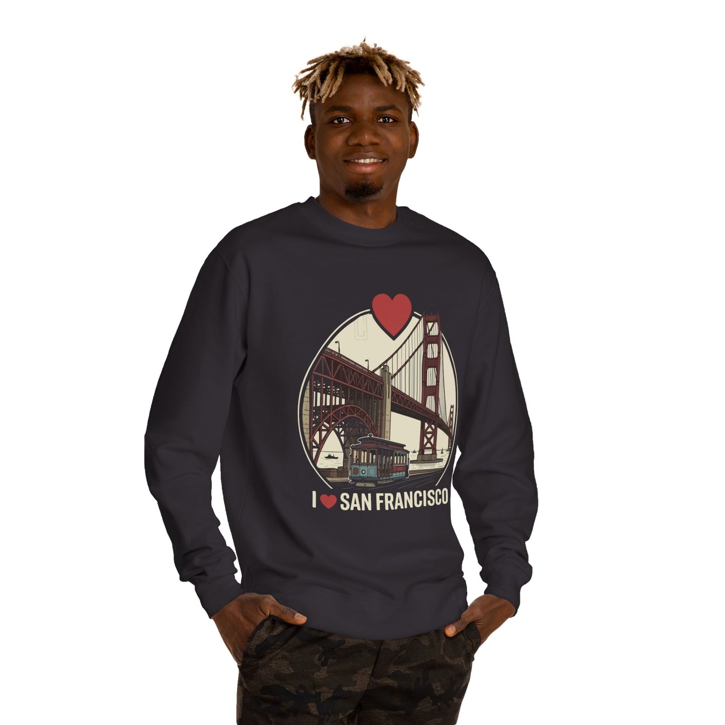 San Francisco Sweatshirt – I  San Francisco Golden Gate Bridge Crewneck
