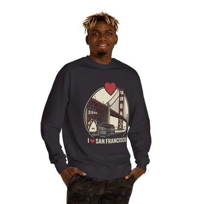 San Francisco Sweatshirt – I  San Francisco Golden Gate Bridge Crewneck