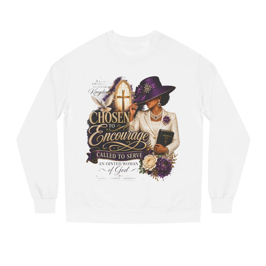 Christian Women's 'Chosen to Encourage' Sweatshirt – Faith-Based Encourager Design
