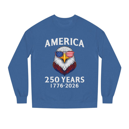 America 250 Years Sweatshirt — 1776–2026 Patriotic Eagle Crewneck
