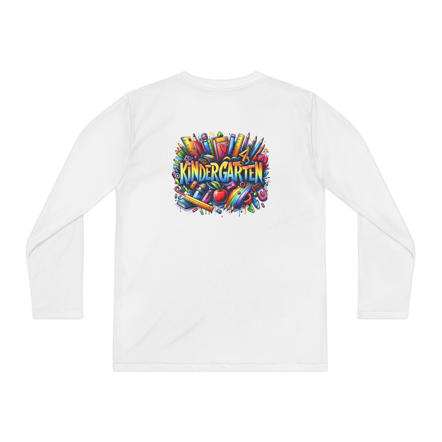 Kindergarten Crayons Youth Long Sleeve Tee