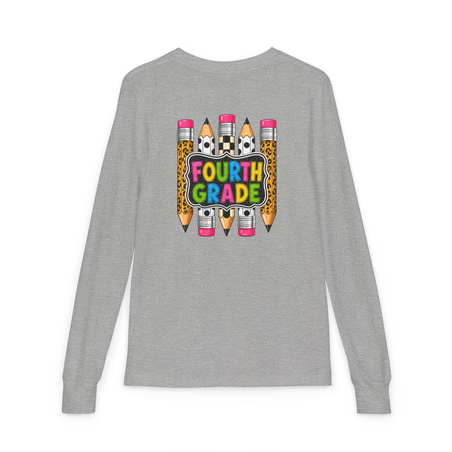 Fourth Grade Pencils Youth Long Sleeve Tee