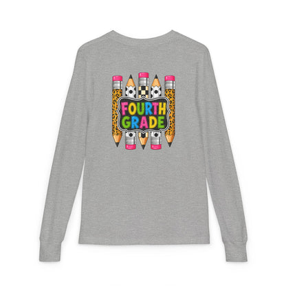 Fourth Grade Pencils Youth Long Sleeve Tee