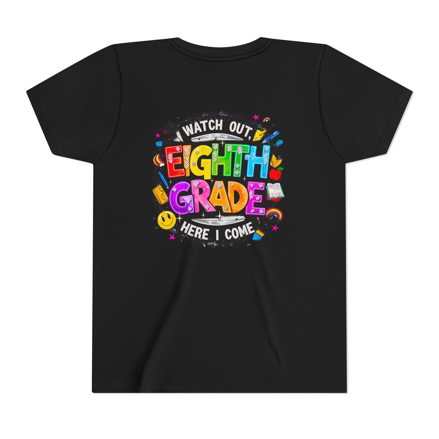 Eighth Grade Kids T‑Shirt — "Watch Out, Eighth Grade Here I Come" Back-to-School Tee