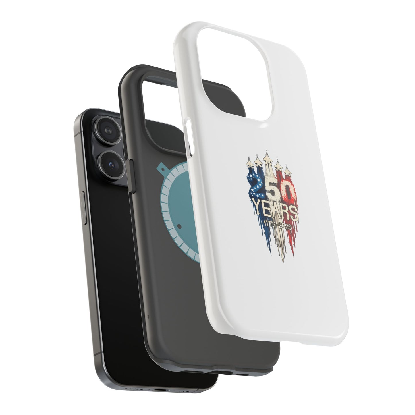 50 Years Patriotic iPhone Case — American Flag Anniversary Magnetic Impact-Resistant Case