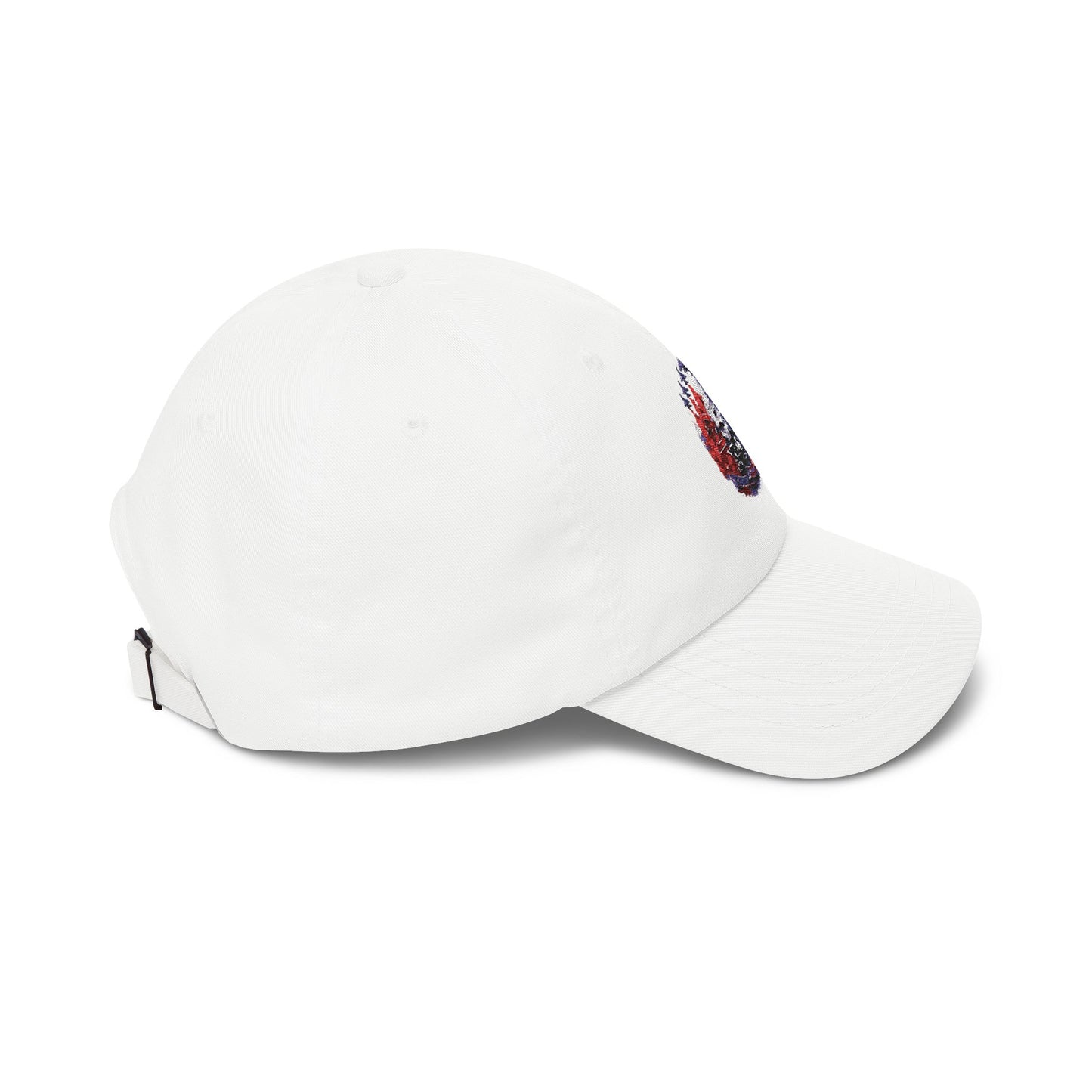 25 Year Anniversary Dad Cap – Patriotic Crest Embroidered White Baseball Hat