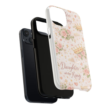 Daughter of the King Floral Phone Case — Tough Magnetic Protective Cover