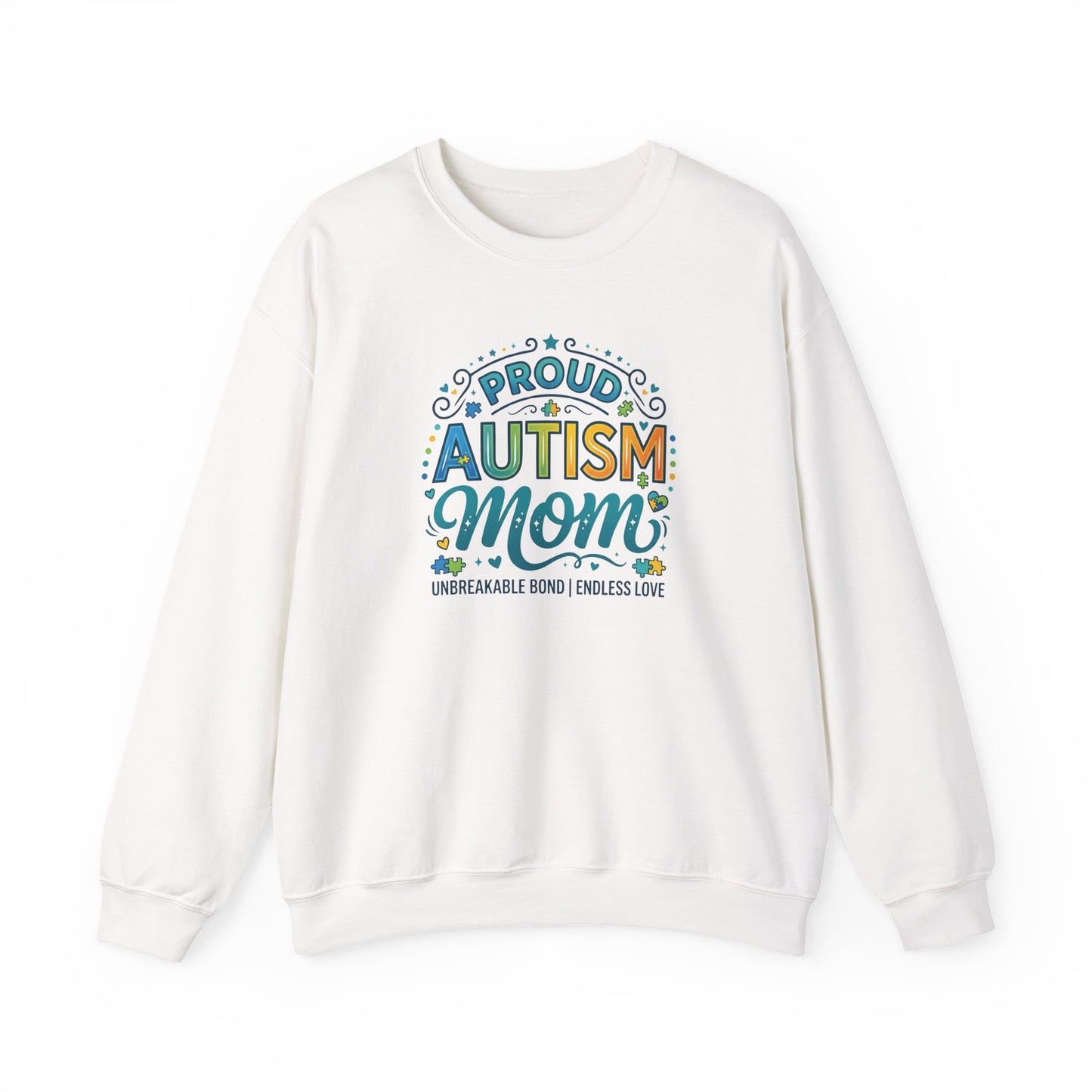 Proud Autism Mom Crewneck Sweatshirt