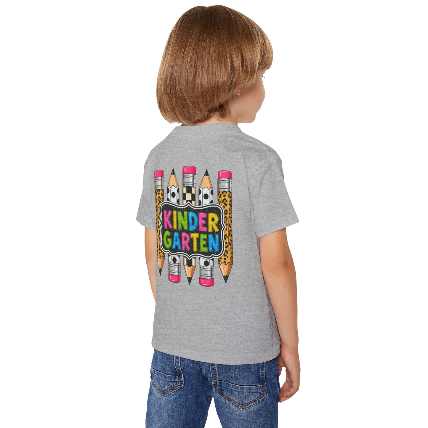 Kindergarten Pencils Toddler T-Shirt — Colorful Back-to-School Tee