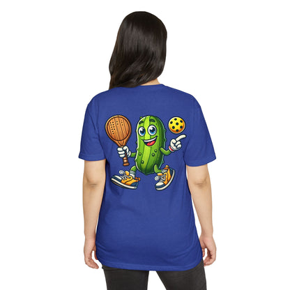 Pickle Pickleball T-Shirt – Cute Pickle Playing Pickleball Graphic Tee