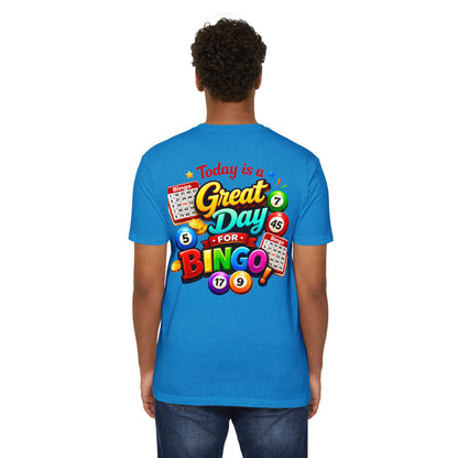 Bingo T-Shirt — "Today Is a Great Day for Bingo" Retro Game Night Tee