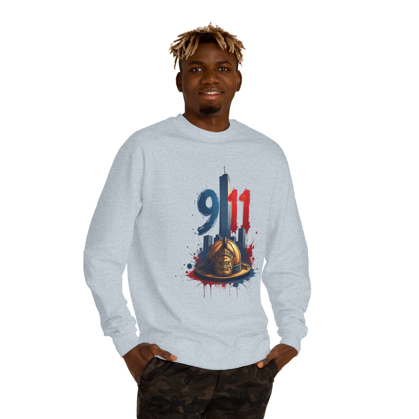 9/11 Memorial Sweatshirt – Firefighter Tribute Crewneck