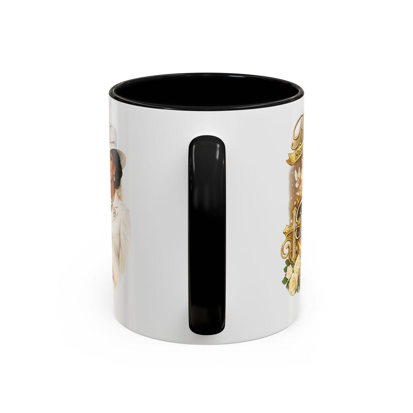 First Lady Inspirational Coffee Mug — "Blessed & Highly Favored" Accent Ceramic Mug