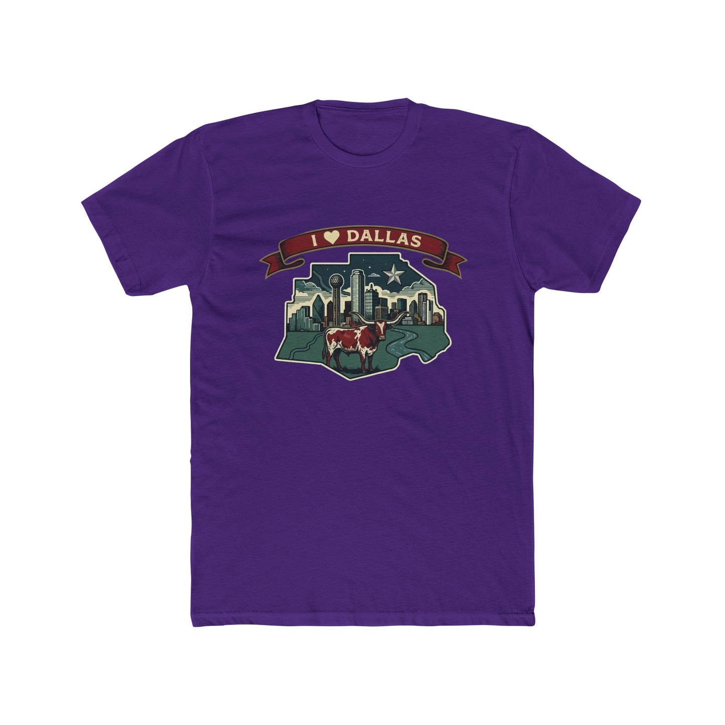 I Heart Dallas Tee — Vintage Dallas Skyline T-Shirt