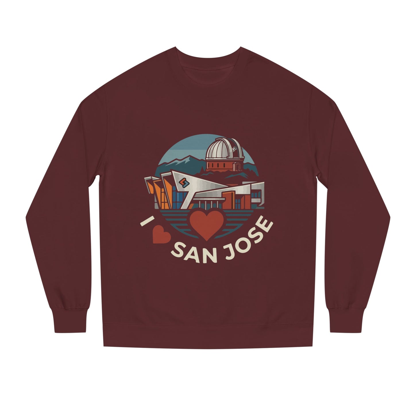 San Jose Heart Crewneck Sweatshirt