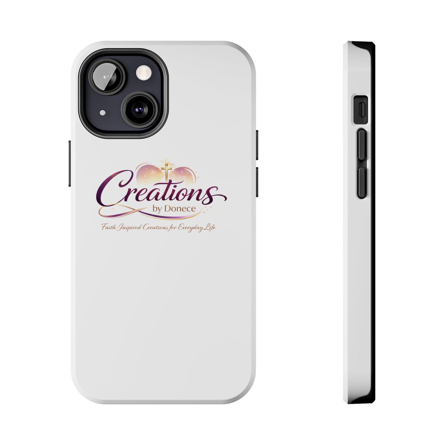 Tough Phone Case - "Creations by Donece" Logo Protective Cover