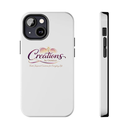 Tough Phone Case - "Creations by Donece" Logo Protective Cover