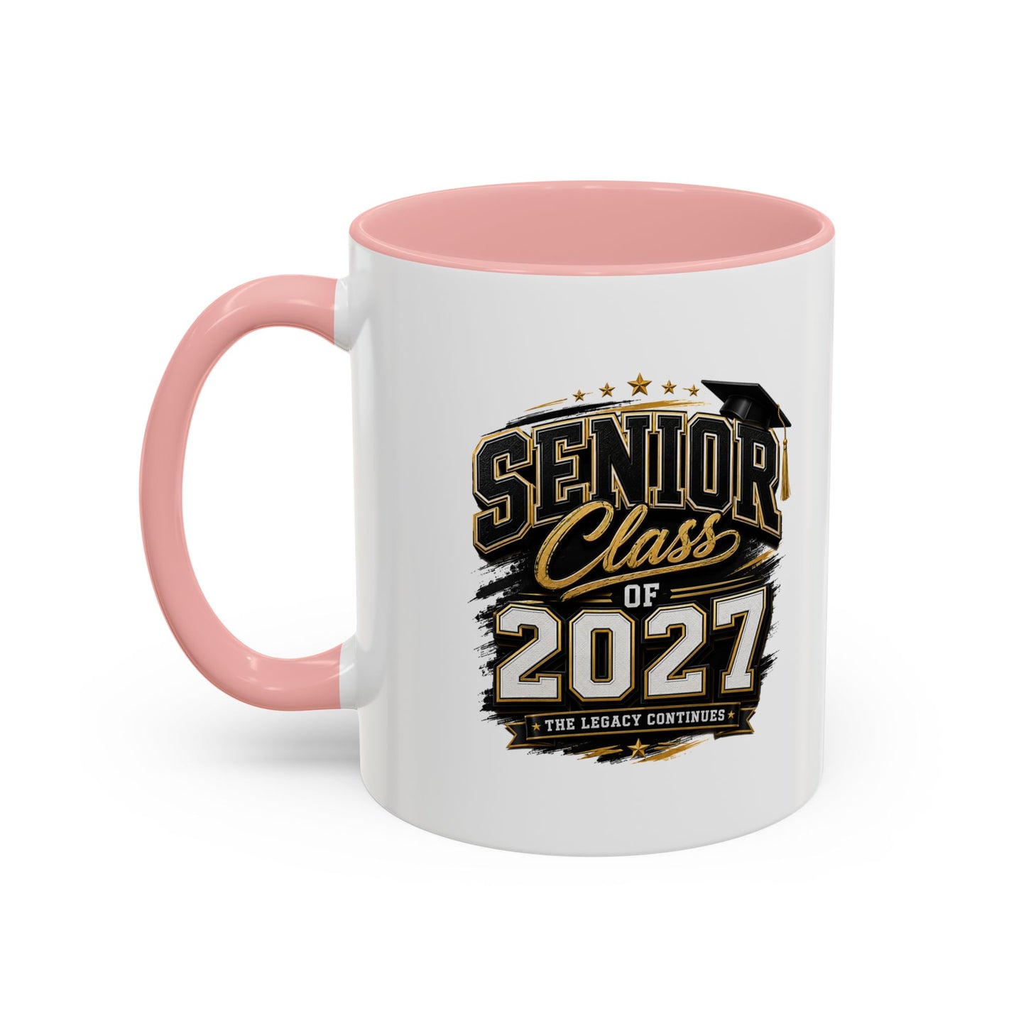 Senior Class of 2027 Accent Coffee Mug — Graduation Gift