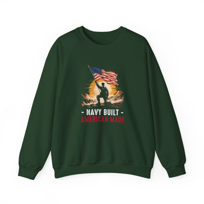 Navy Built • American Made  Sweatshirt