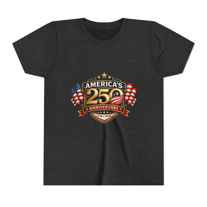 America's 250th Anniversary Youth Tee - Patriotic 1776–2026 Celebration Shirt