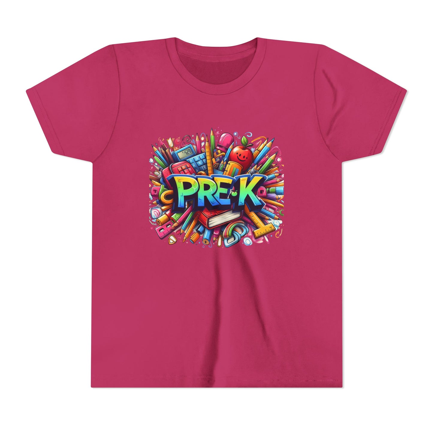PRE-K Kids Tee — Colorful Back-to-School Pre-K Shirt for Preschoolers