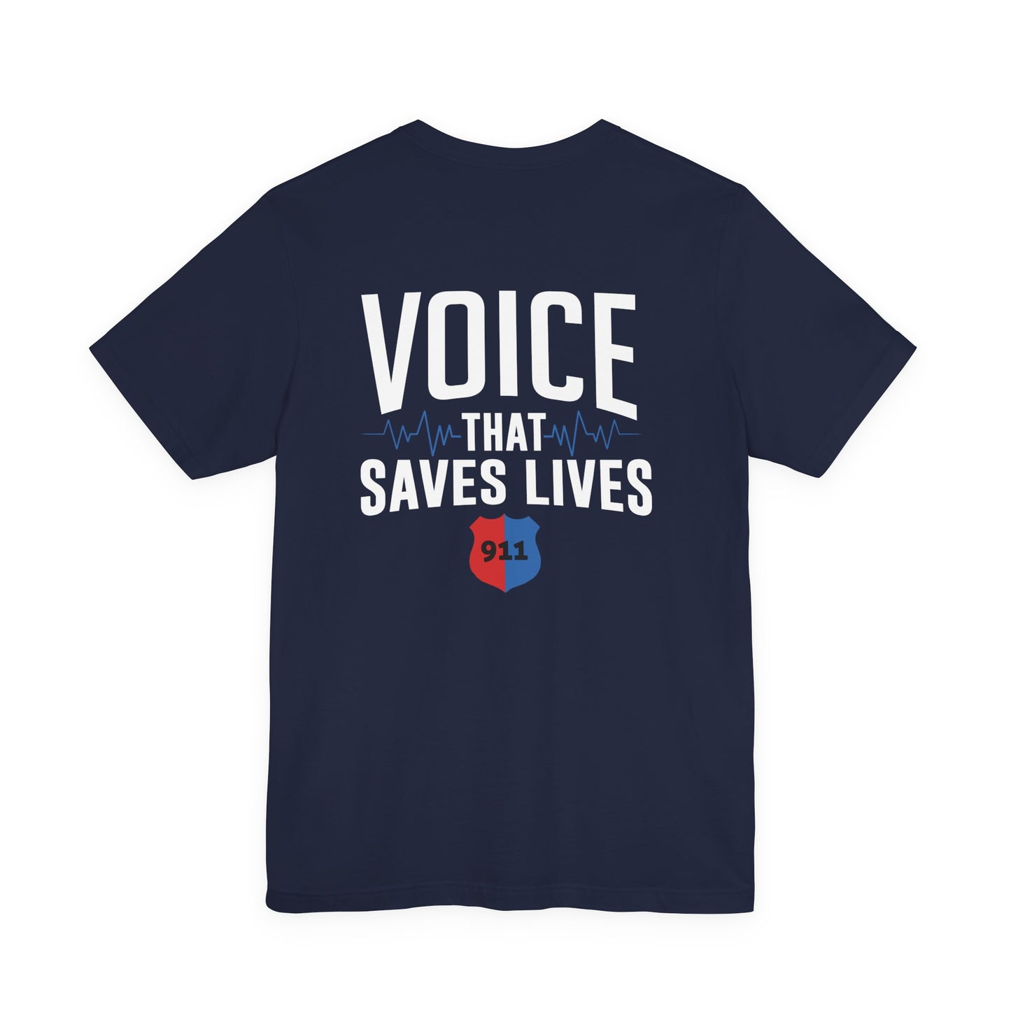 Voice That Saves Lives Tee — 911 Dispatcher EMS Support Shirt