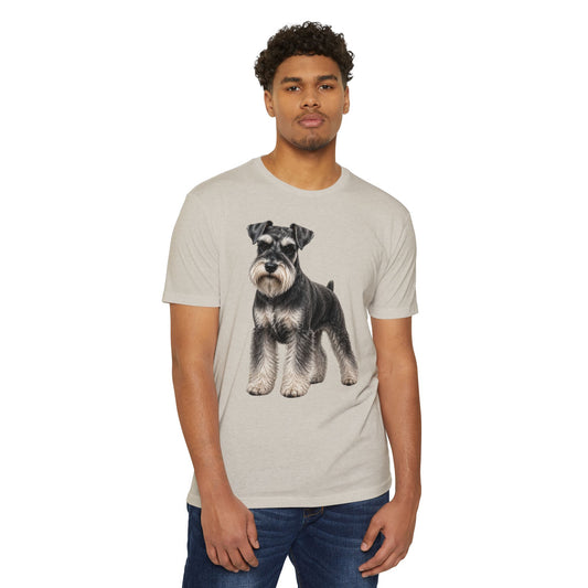 Schnauzer Dog T-Shirt — Realistic Miniature Schnauzer Graphic Tee