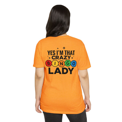 Bingo Lady T-Shirt — "Yes I'm That Crazy Bingo Lady" Funny Graphic Tee