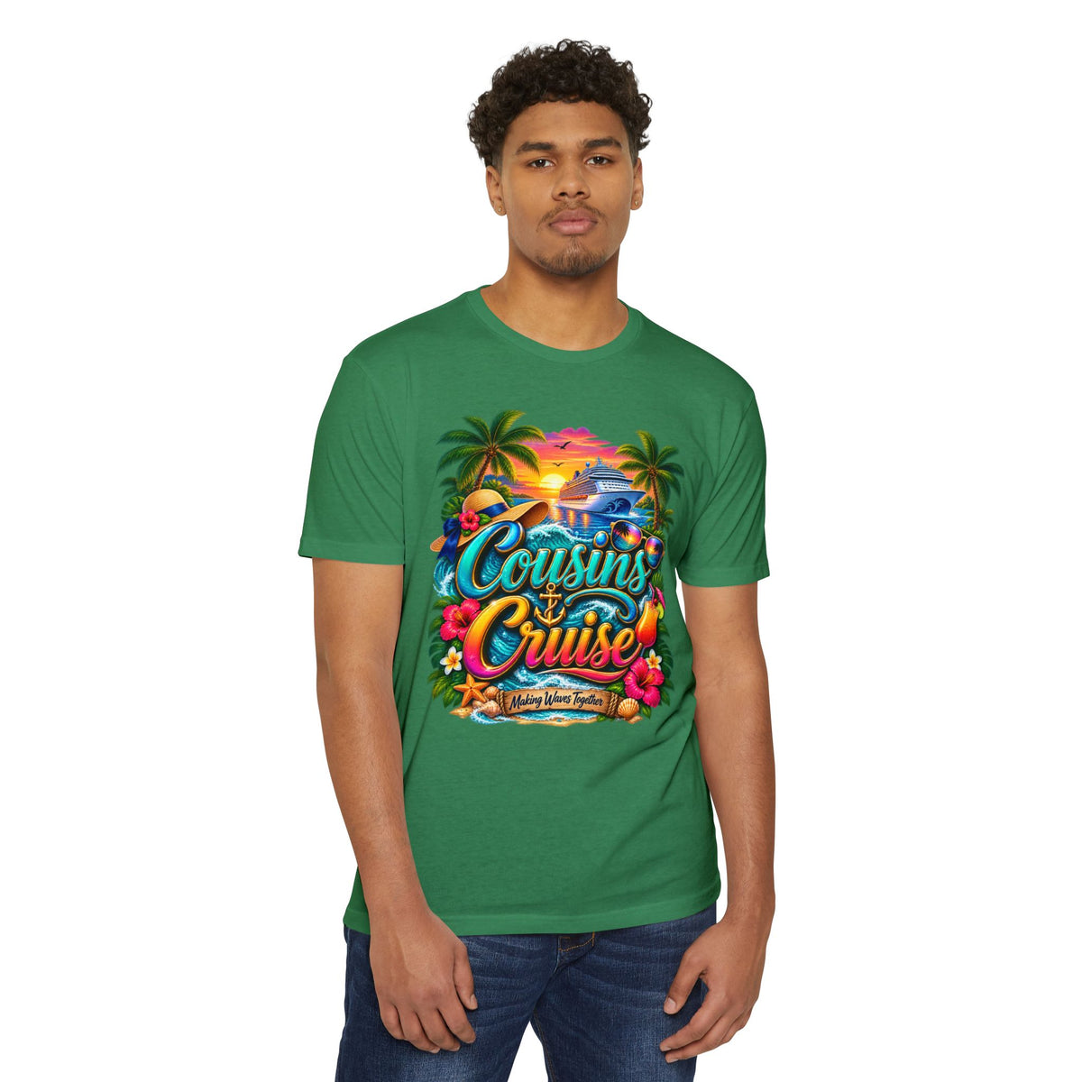 Cousins Cruise T‑Shirt — Tropical Family Vacation Tee
